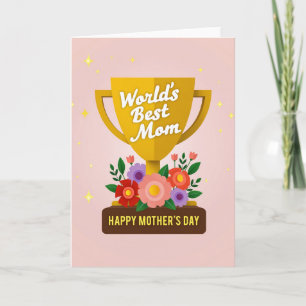 Worlds Best Mom Award Card