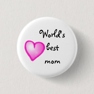 World's best mom button