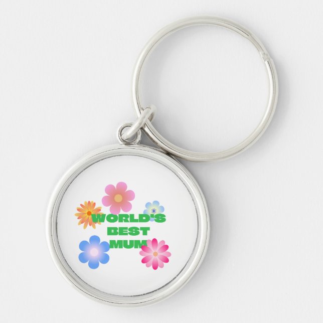 World's Best Mom Key Ring (Front)