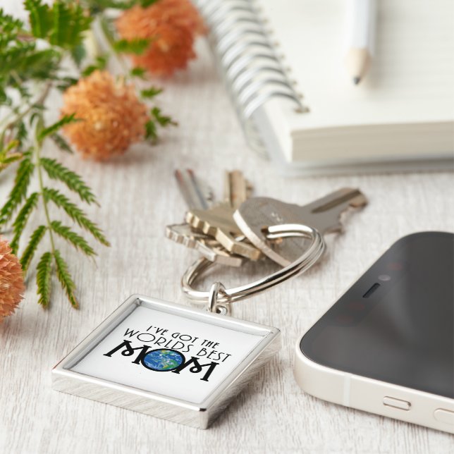 Worlds Best Mom  Key Ring (Side)