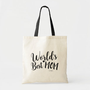 WORLD'S BEST MOM Personalised Custom Name Tote Bag
