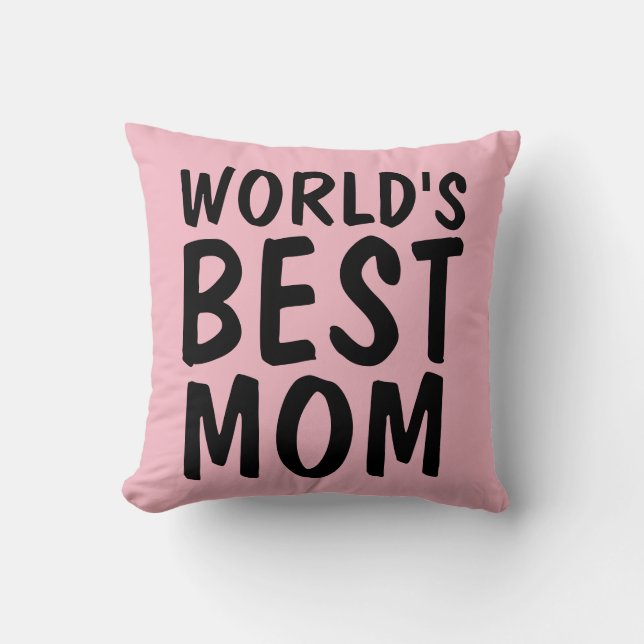 WORLD'S BEST MOM PINK PILLOWS (Front)
