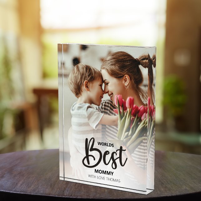 Worlds Best Mommy Photo with White Writing Block (Creator Uploaded)