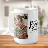 Worlds Best Mommy Photo with White Writing