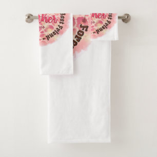 World's Best Mother Ever First Friend Best Friend Bath Towel Set