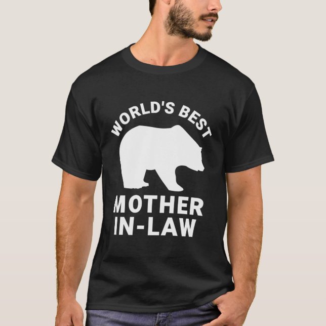 World'S Best Mother In Law Bear Shirt Mother In La (Front)