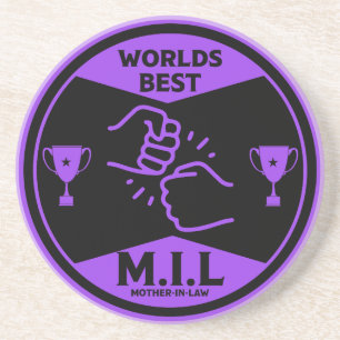 Worlds Best Mother-In-Law Coaster