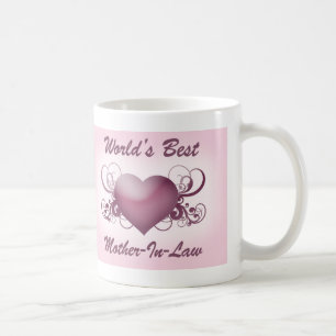 World's Best Mother-In-Law (Heart) Coffee Mug