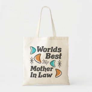 Worlds Best Mother-In-Law Retro Tote Bag