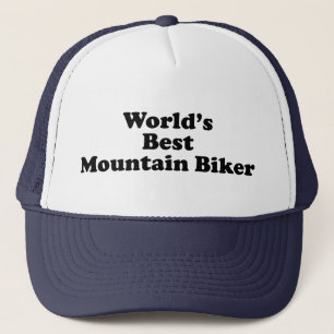 World's Best Mountain Biker Trucker Hat