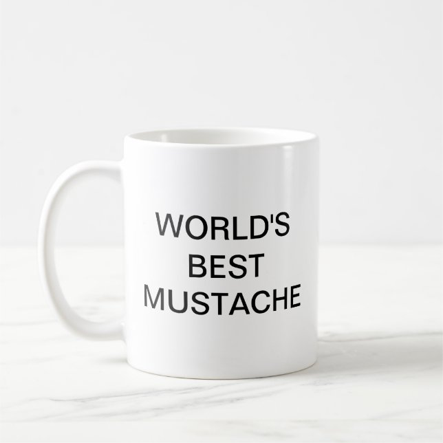 World's best moustache Coffee Mug (Left)