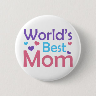 World's Best Mum 6 Cm Round Badge