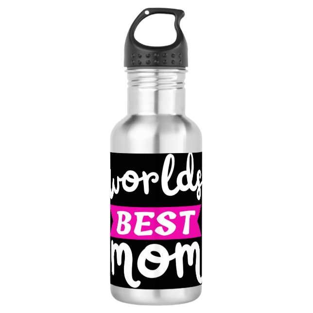worlds best mum 710 ml water bottle (Front)