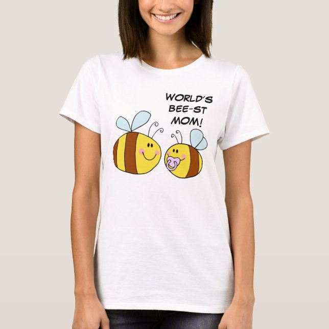 World's Best Mum (Bee) T-Shirt (Front)