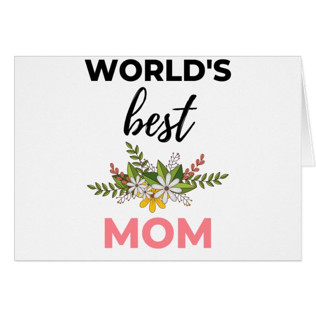 World's Best Mum black (Front Horizontal)
