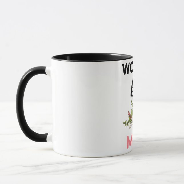 World's Best Mum black Mug (Left)