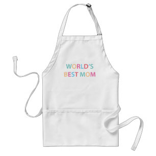 World's Best Mum Colourful Standard Apron