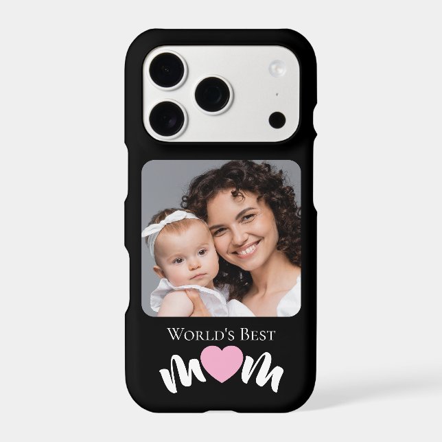Worlds Best Mum Cute Heart Elegant Practical  (Back)