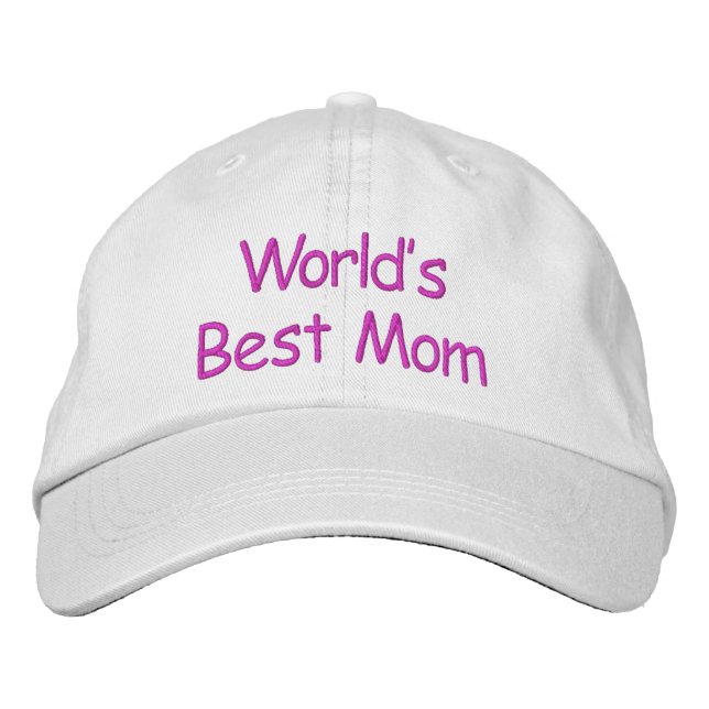 World's Best Mum - Embroidered Hat (Front)