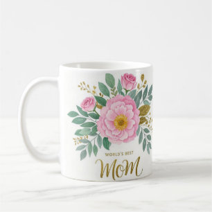 World's Best Mum Flowers Coffee Mug
