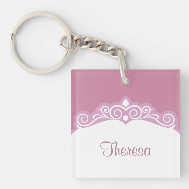 World's Best Mum Girly Keychains (Front)