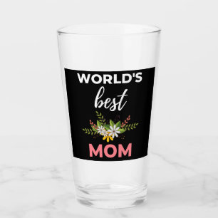 World's Best Mum Glass