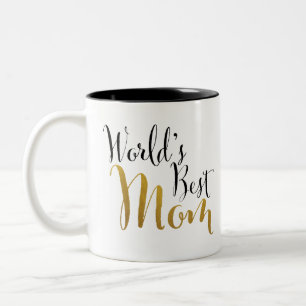 World's Best Mum (Gold) Two-Tone Coffee Mug