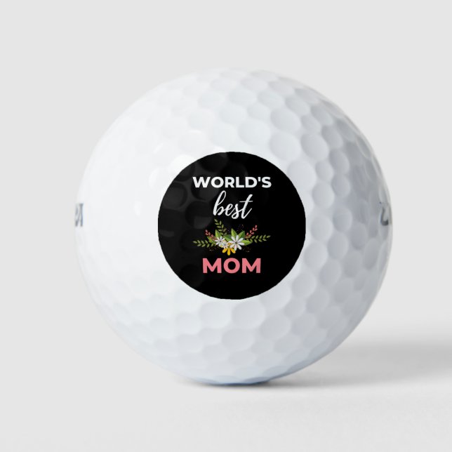World's Best Mum Golf Balls (Front)