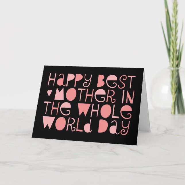 World's Best Mum Happy Mother's Day Card (Front)