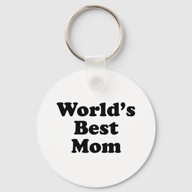 World's Best Mum Key Ring (Front)