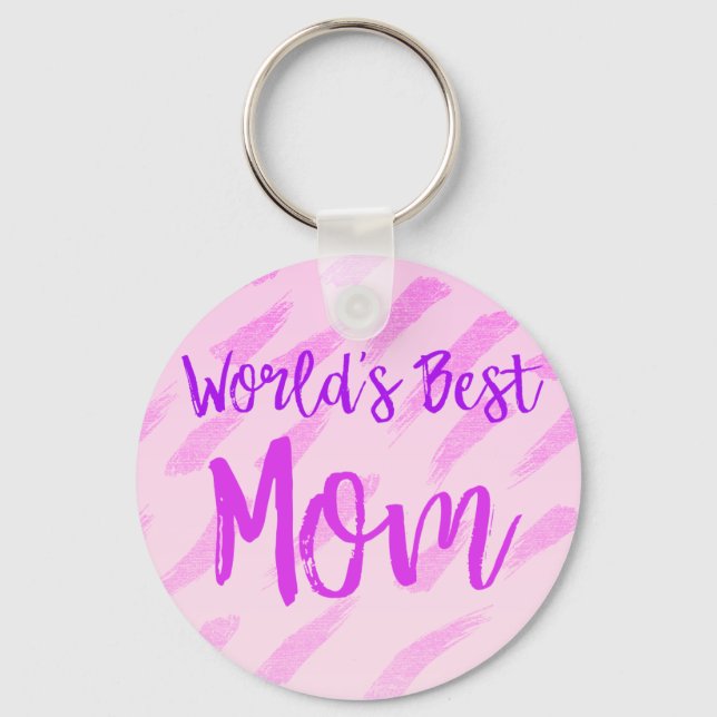 World's Best Mum Key Ring (Front)