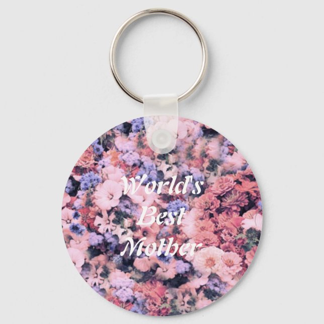 World's Best Mum Key Ring (Front)