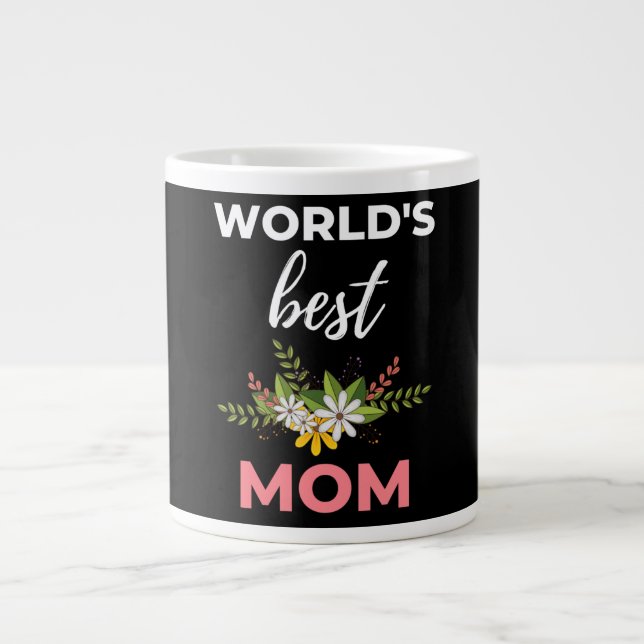 World's Best Mum Large Coffee Mug (Front)