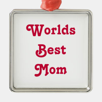 Worlds Best Mum Medal hanging ornament