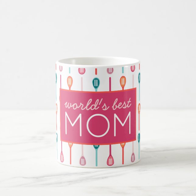 World's Best Mum Modern Kitchen Coffee Mug (Center)