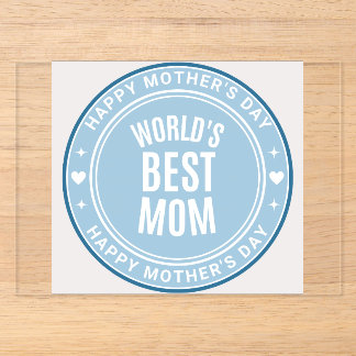 World's Best Mum Mother's Day BlAcrylic Invitation