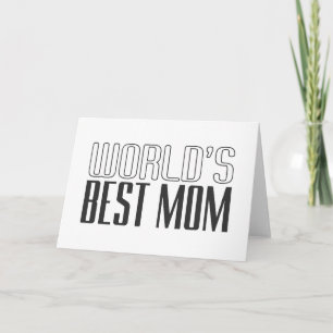 World's Best Mum Mother's Day   Greeting Card