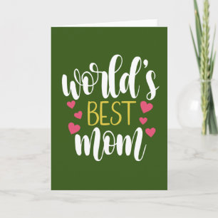 World's Best Mum Mother's Day Greeting Card