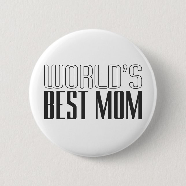 World's Best Mum Mother's Day | Pin Button (Front)