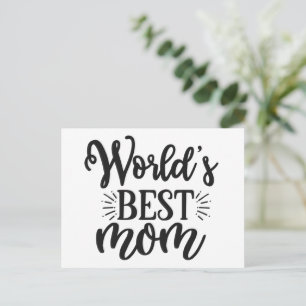 World's best mum - Mother's day Postcard