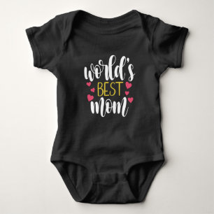 World's Best Mum Mother's Day T-Shirt Baby Bodysuit