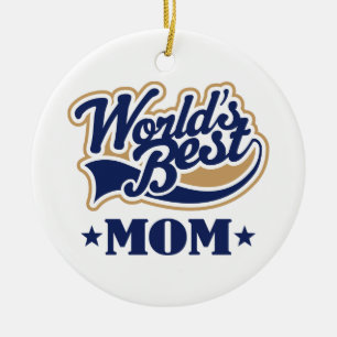 Worlds Best Mum Ornament Keepsake Gift