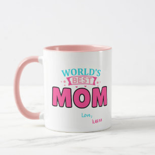 World's Best Mum Personalised Novelty Coffee Mug