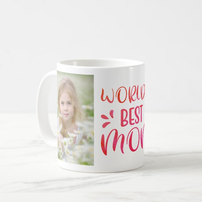 World's Best Mum Photo | Mother's Day Coffee Mug (Front Left)