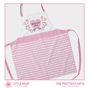 World's Best Mum Pink Floral Mother's Day Apron