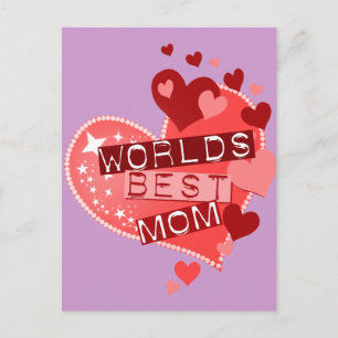 World's Best Mum Postcard
