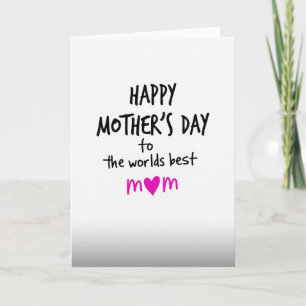 Worlds Best Mum Scripted Card