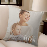 World's Best Mum Since 20XX Modern Photo Cushion<br><div class="desc">This simple and modern design is composed of sans serif and playful cursive typography and add a custom photo.</div>