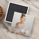 World's Best Mum Since 20XX Modern Photo Magnet<br><div class="desc">This simple and modern design is composed of sans serif and playful cursive typography and add a custom photo.</div>