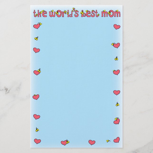 world's best mum stationery (Front)